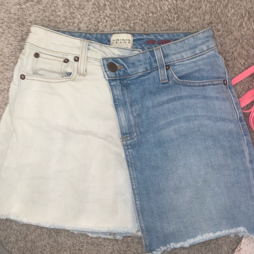 Alice + Olivia Denim Skirt